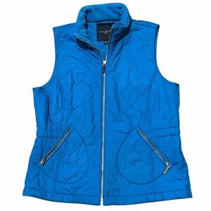 Talbots Diamond Quilted Fleece Lined Vest